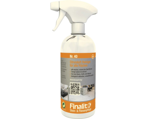 Nettoyant Finalit parfum citron pour toutes les surfaces 0,5 litre Finalit Numéro 40 Nettoyant parfum citron pour toutes les surfaces en flacon pulvérisateur