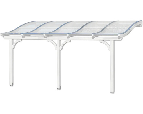 Auvent autoportant avec toit transparent