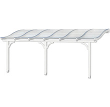 Carport mit transparentem Dach