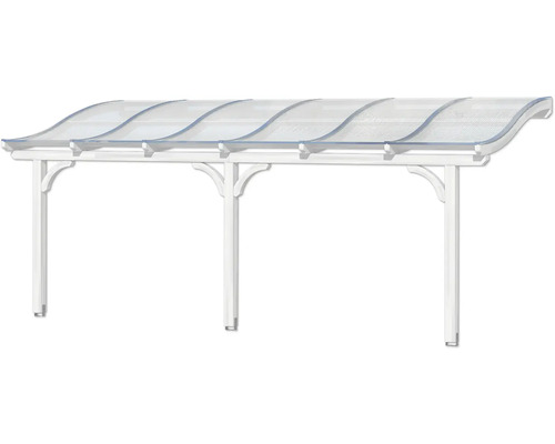 Carport avec toit transparent