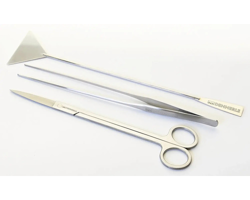 Aquascaping Werkzeug Set mit Schere, Pinzette und Bodengrund Spatel