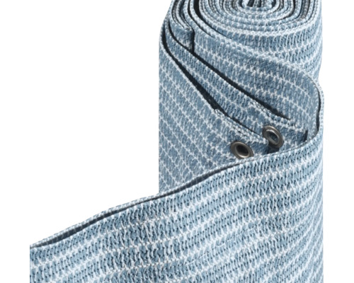 Toile pour balcon Konsta HDPE 500 x 90 cm bleu clair Brise-vue enroulé avec œillets