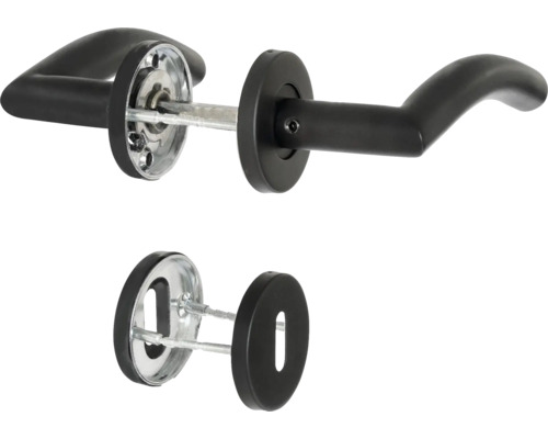 Türdrückergarnitur mit Schutzbeschlag