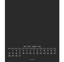 Calendrier du mois de juillet avec indication de la fête nationale française