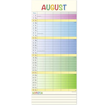 August Kalender zum Eintragen von Terminen