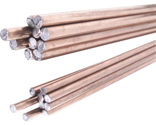 Tiges de cuivre en détail