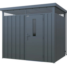 Metall Gerätehaus mit Tür und Oberlicht