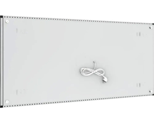 Rückansicht einer Heizplatte mit Stromkabel