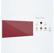 Verfügbare Farben für eine Küchenfront: Weiß, Schwarz, Spiegel, Basalt, Rot, Graphit, Platin Grau.