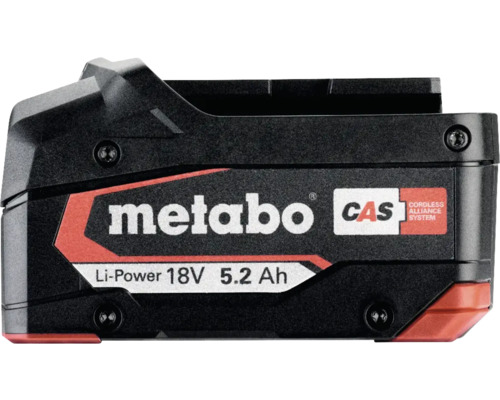 Metabo Batterie 18 volts 5.2 ampères-heures
