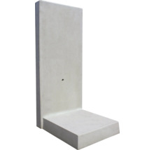 Pierre en L pierre d'angle béton apparent armé gris 50 cm x 12 cm x 180 cm profondeur = 100 cm