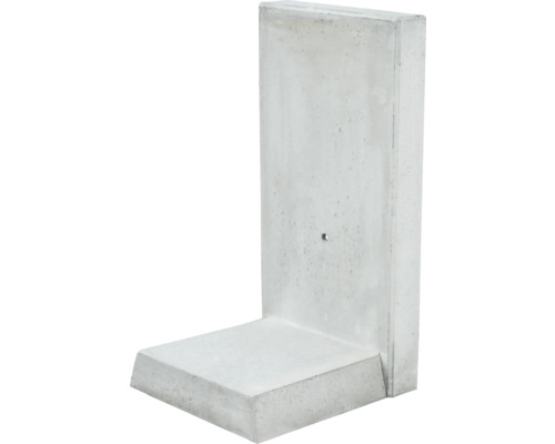 Pierre en L pierre d'angle béton apparent armé gris 50 cm x 12 cm x 105 cm profondeur = 60 cm