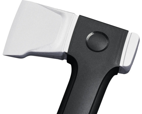 Hache avec tête en acier et manche en plastique