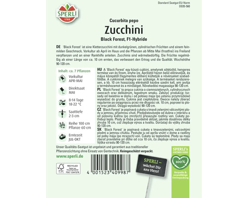 Samenpackung Zucchini Black Forest F1-Hybride