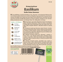 Basilikum-Samenpackung der Sorte ''Großer Grüner Genoveser'' von Sperli