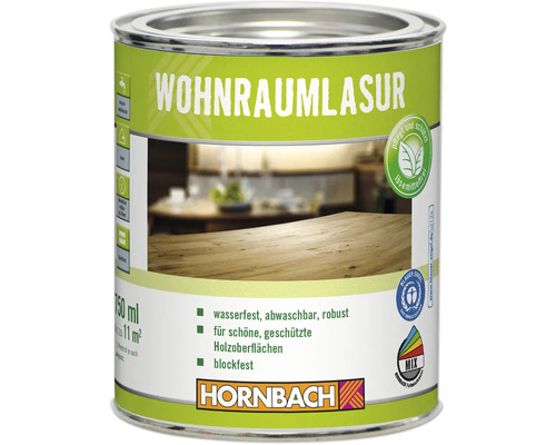 Lasure d'intérieur HORNBACH blanc 375 ml