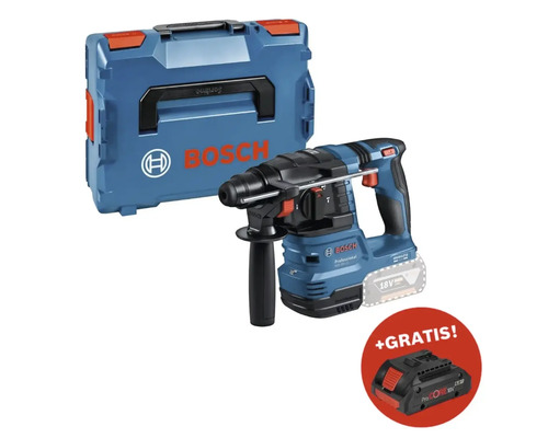 Akku-Bohrhammer Bosch Professional GBH 18V-22, inkl. L-BOXX 136 + GRATIS Zugabeartikel 18V Akku ProCORE18V (4,0Ah)