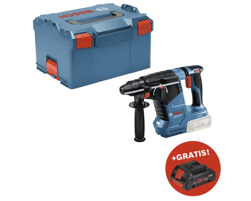 Akku-Bohrhammer Bosch Professional GBH 18V-24 C, inkl. L-BOXX 136 + GRATIS Zugabeartikel 18V Akku ProCORE18V (4,0Ah)