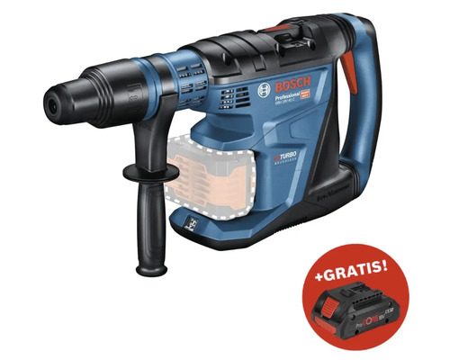 Akku-Bohrhammer Bosch Professional GBH 18V-40 C SDS-Max BITURBO + GRATIS Zugabeartikel 18V Akku ProCORE18V (4,0Ah)