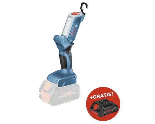 Akku-Bauleuchte Bosch Professional GLI 18V-300 + GRATIS Zugabeartikel 18V Akku ProCORE18V (4,0Ah)