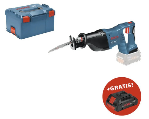 Scie sabre sans fil Bosch Professional GS 18 V-LI avec L-BOXX 238, 1 x lame de scie sabre S 2345 X (Progressor for Wood) et 1 x lame de scie sabre S 123 XF (Progressor for Metal), sans batterie ni chargeur