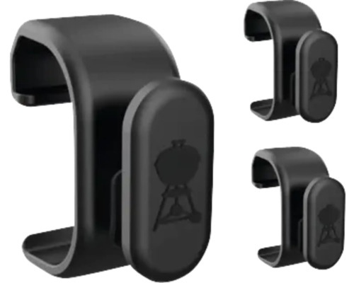 Trois supports à outils de barbecue en plastique
