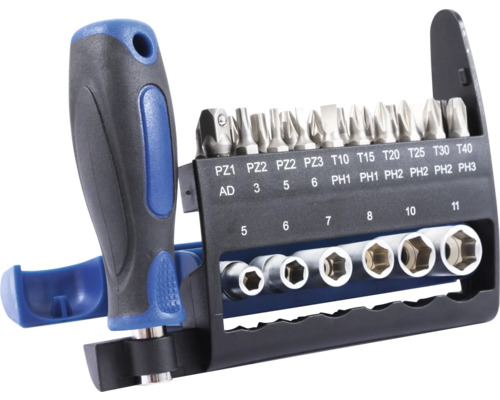 Bitset mit Schraubendreher und Steckschlüsseln