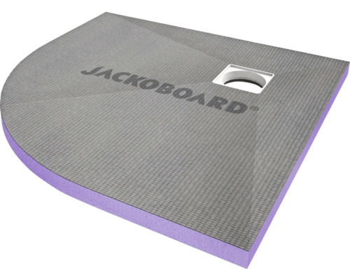 Receveur de douche carrelable JACKOBOARD® Aqua quart de cercle 900x900x40