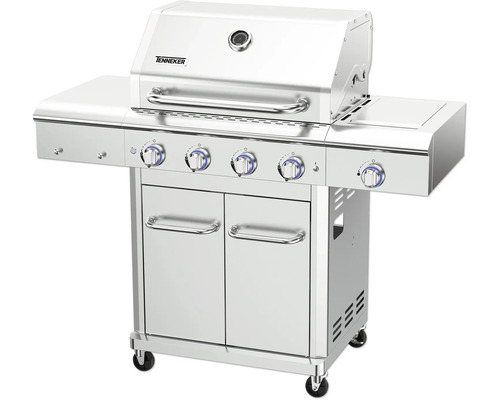 Barbecue Tenneker avec espace de rangement et quatre brûleurs