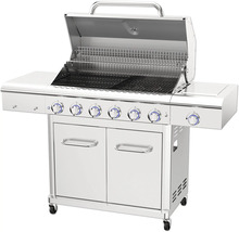 Grillwagen mit sechs Brennern, Grillrosten und Stauraum