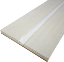 PROTEKTOR LUMINO Gipskartonstreifen 12,5 mm mit Alu-LED-Profil 15 mm inkl. Kunststoffabdeckung opal 2000 mm x 145 mm