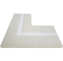 PROTEKTOR LUMINO Gipskarton Eckverbindung 12,5 mm mit Alu-LED-Profil 15 mm inkl. Kunststoffabdeckung opal 2000 mm x 145 mm