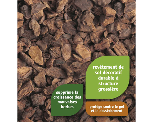 Gros plan d''écorce d''arbre comme couvre-sol décoratif