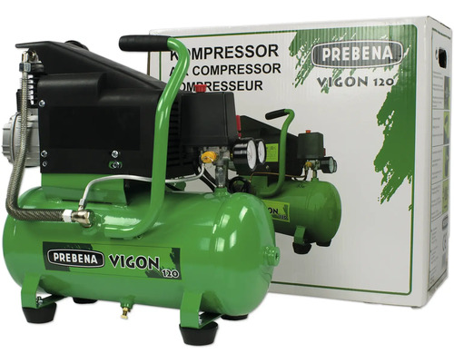 Compresseur Prebena VIGON 120 avec emballage du produit correspondant