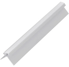 PROTEKTOR LUMINO LED Außeneckprofil Alufarben & Kunststoffabdeckung opal für LED Strips 2000 mm x 14 mm