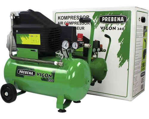 Compresseur Prebena VIGON 240 avec indicateur de pression et roues