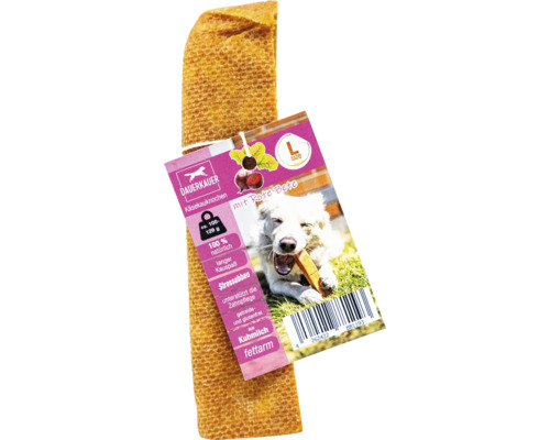 Os à mâcher au fromage avec betterave rouge pour chiens, environ 100 à 129 grammes