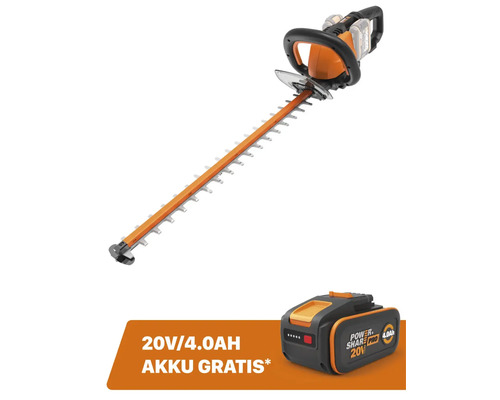 Taille-haies sans fil WORX 40V (2 x 20 V) 60 cm WG284E.9, sans batterie ni chargeur