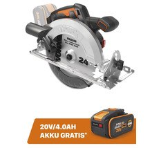 Scie circulaire à main sans fil avec 24 dents et batterie