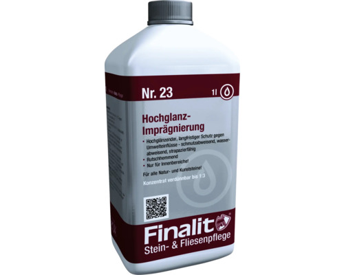 Imprégnation haute brillance Finalit n° 23 1 litre Finalit Imprégnation haute brillance numéro 23 dans une bouteille de 1 litre