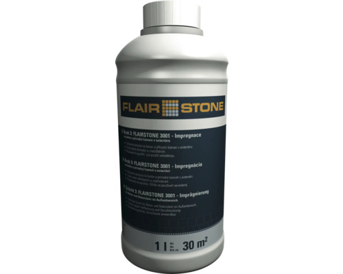 Flair Stone 3001 Imprägnierungsmittel für Beton und Naturstein, 1 Liter für bis zu 30 Quadratmeter