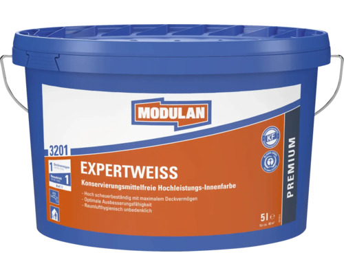 MODULAN 3201 Expertweiß Wandfarbe weiß 5 l