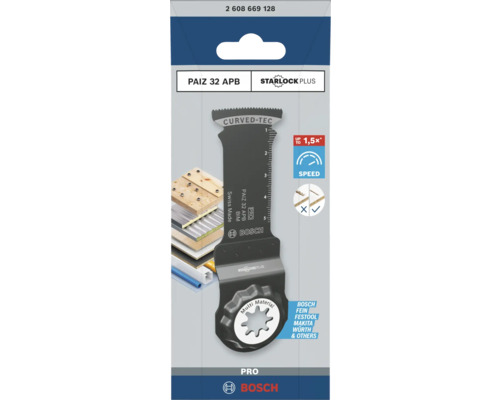 Lame de scie plongeante Bosch PAIZ 32 APB avec logement Starlock Plus