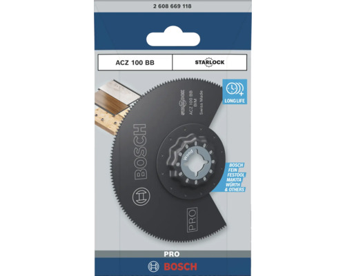 Bosch ACZ 100 BB Tauchsägeblatt für Holz mit Starlock Aufnahme