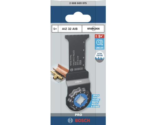 Lame de scie plongeante Bosch AIZ 32 AIB, lot de 5