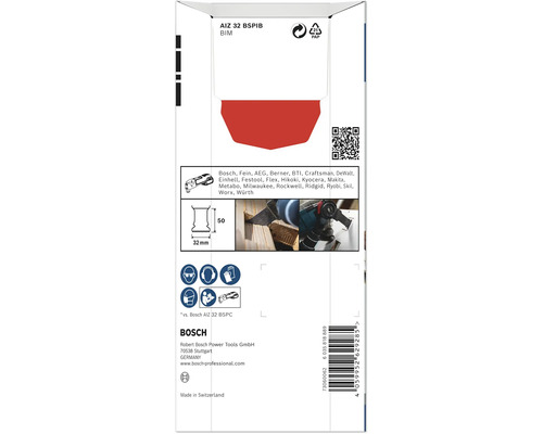 Emballage d''une lame de scie Bosch AIZ 32 BSPIB BIM