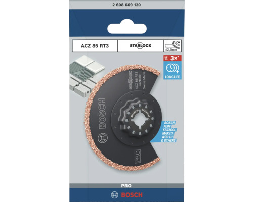 Bosch ACZ 85 RT3 Multifunktionsmesser für Mineralwerkstoffe