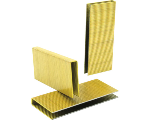 Drei Magazine aus goldenen Heftklammern