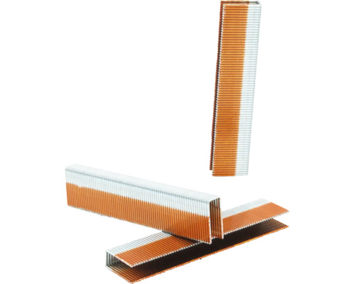 Drei Streifen Heftklammern