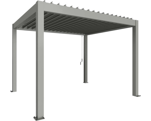 Pergola avec toit à lamelles et quatre poteaux
